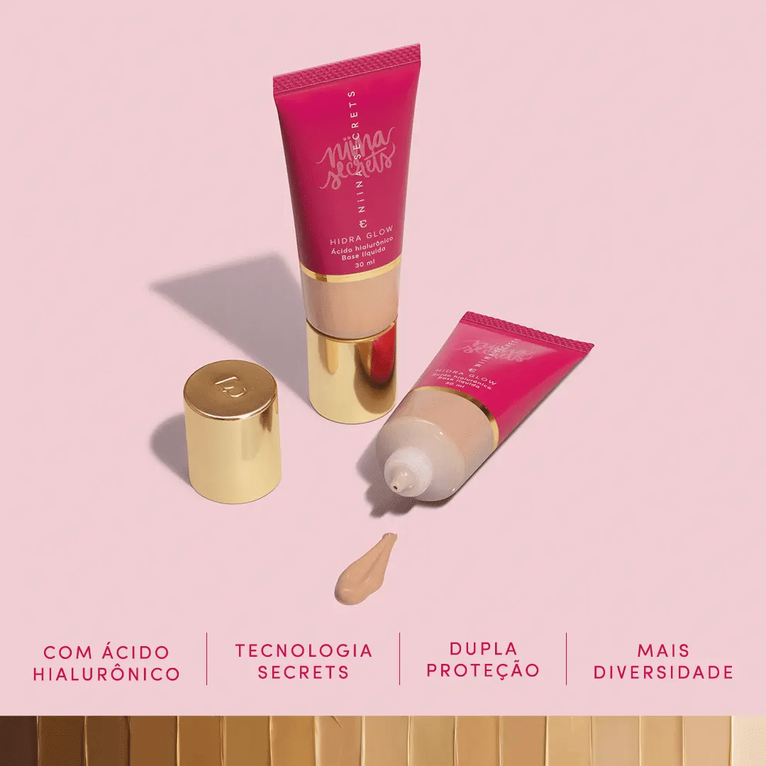 Base Líquida Hidra Glow Niina Secrets 75, 30ml – Eudora