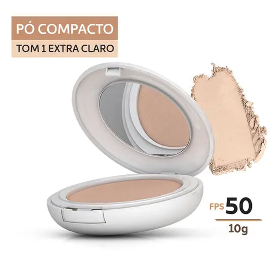 Protetor Solar em Pó Compacto FPS 50 Tom 1 - Extra Claro 10g - Episol