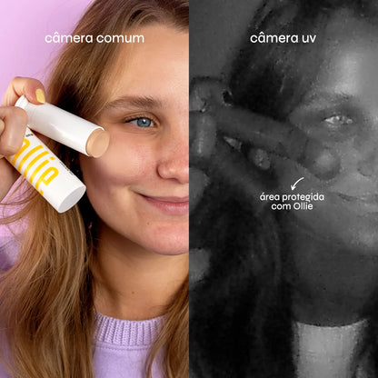 Protetor Solar em Bastão com Cor FPS 95, Cor 10 – Ollie