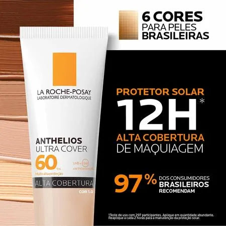 Anthelios Ultra Cover FPS60 – Protetor Solar Facial com Cor – La Roche-Posay